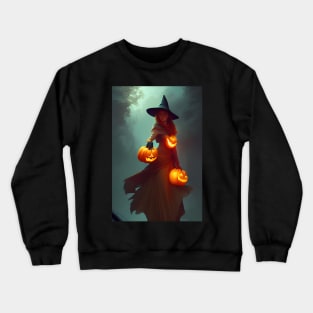 Pumpkin witch Crewneck Sweatshirt